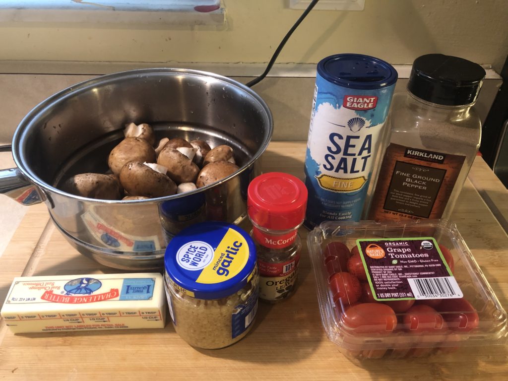Trying Dr. Berg's Healthy Keto Sauteed Garlic Mushrooms (The Ingredients)