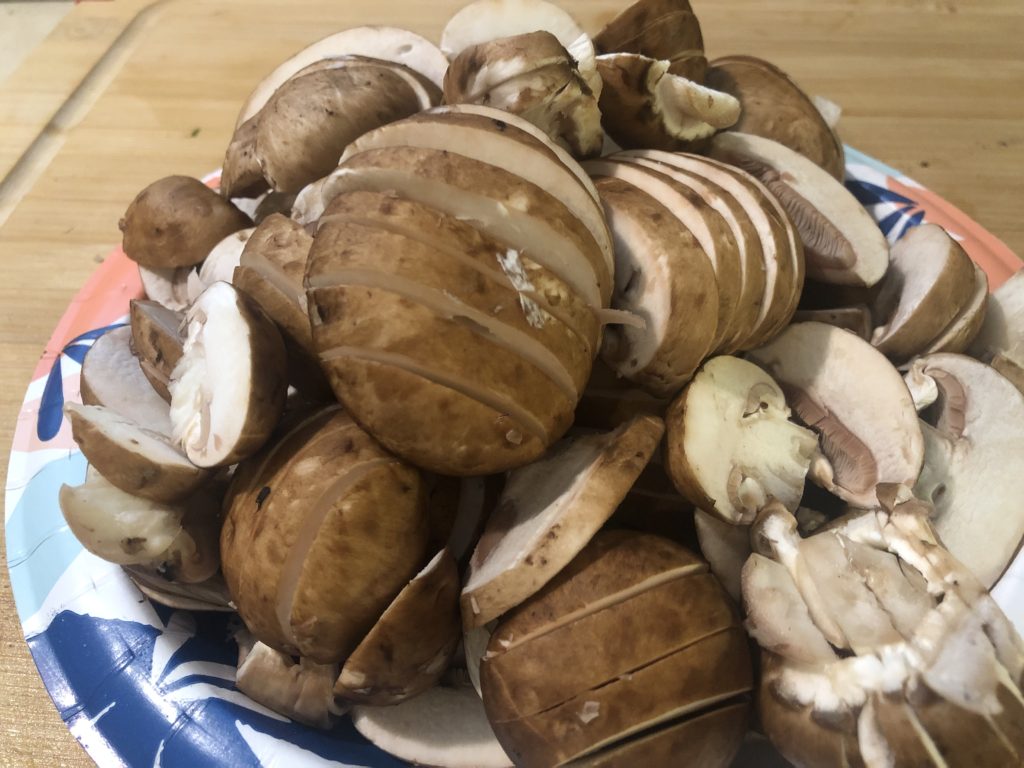 Trying Dr. Berg's Healthy Keto Sauteed Garlic Mushrooms (The Chopped Mushrooms)